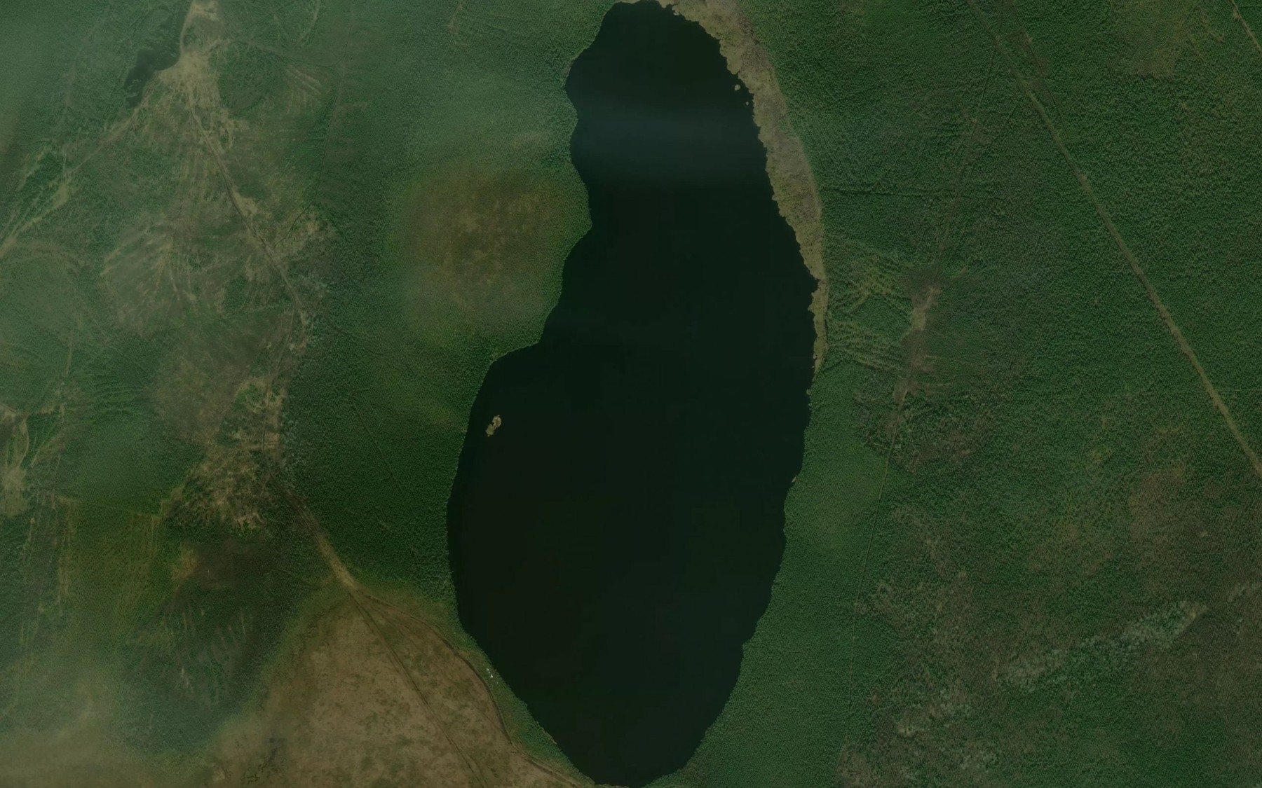 Satellite map of the Ozero Kolozerka