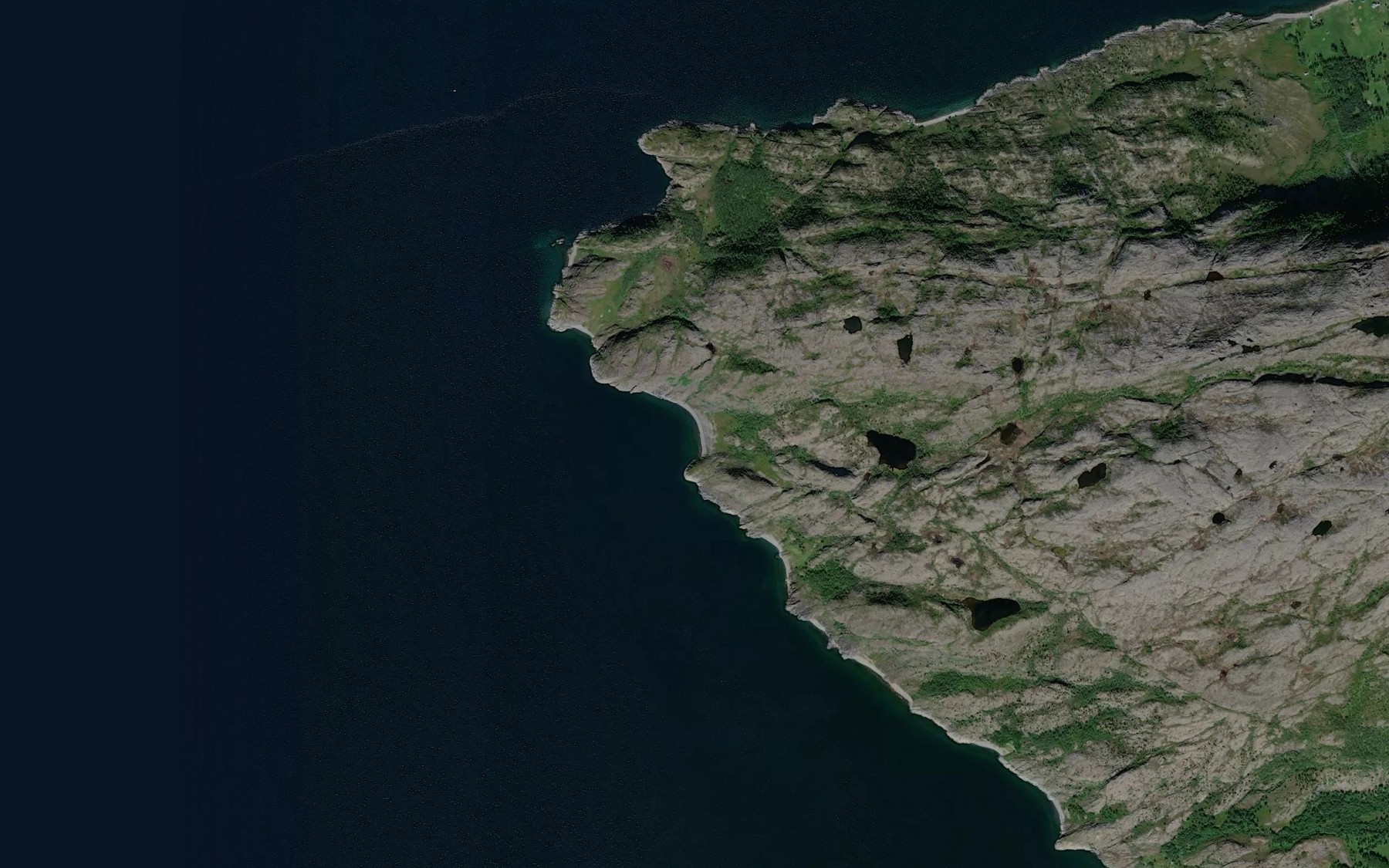 Satellite map of the Kravelvikbukta