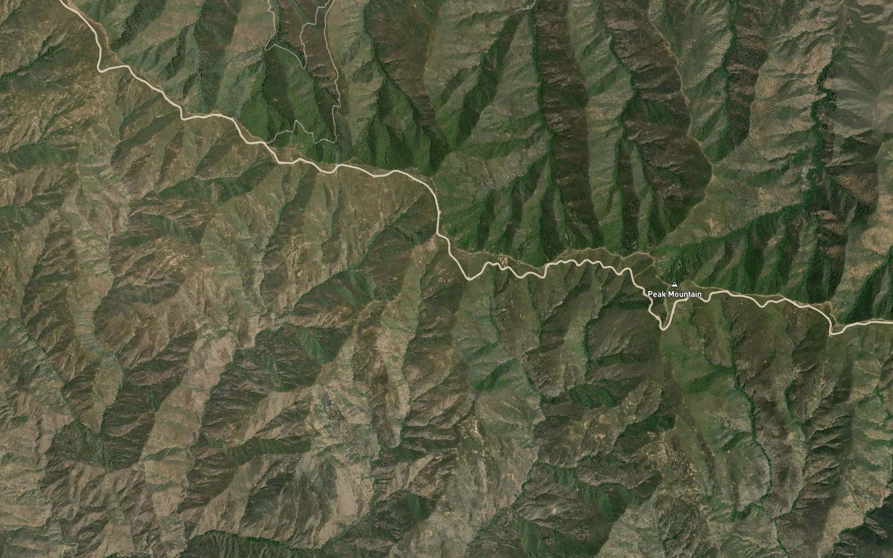 Satellite map of the Hidden Spring