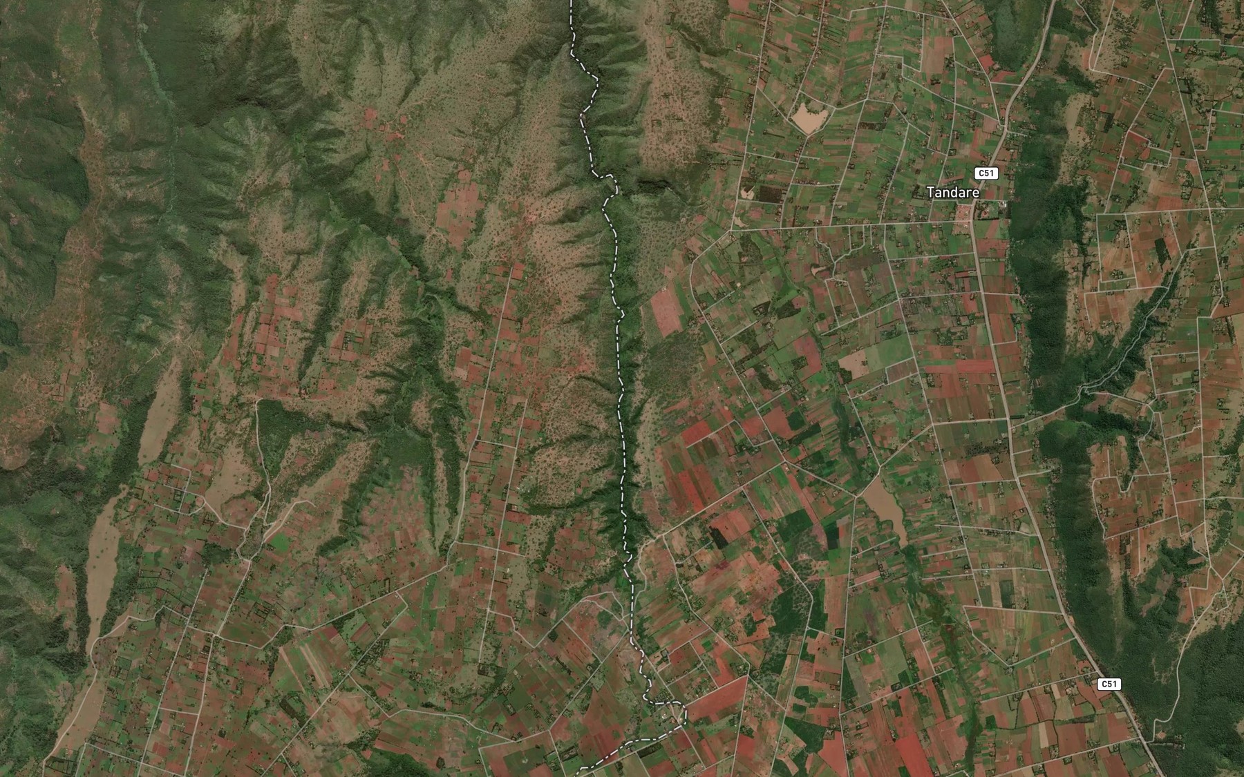 Satellite map of the Tandar