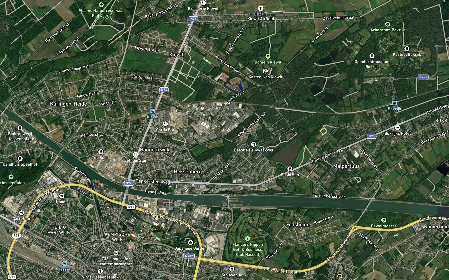 Satellite map of the Zusterkloosterbeek