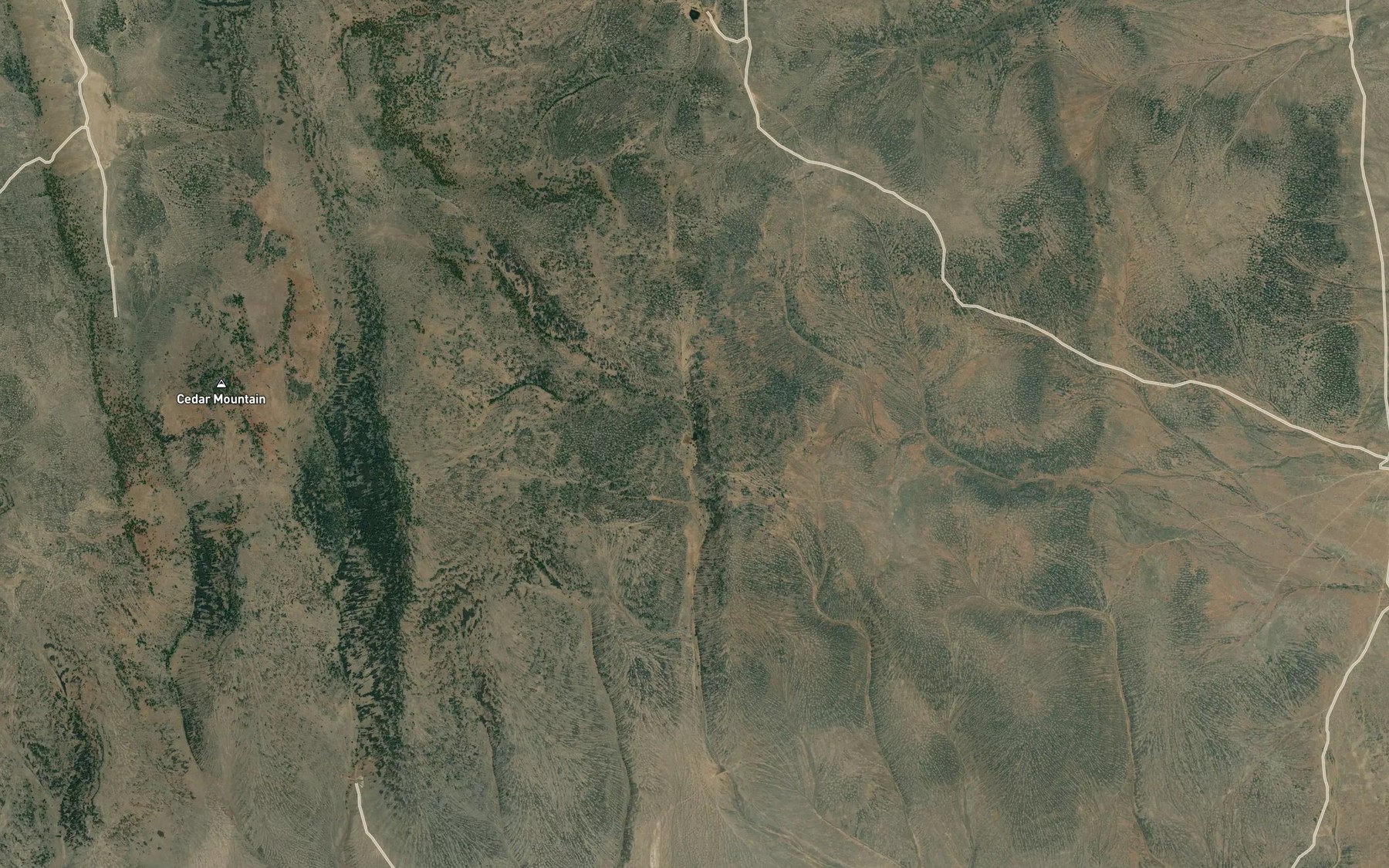 Satellite map of the Hard Time Reservoir