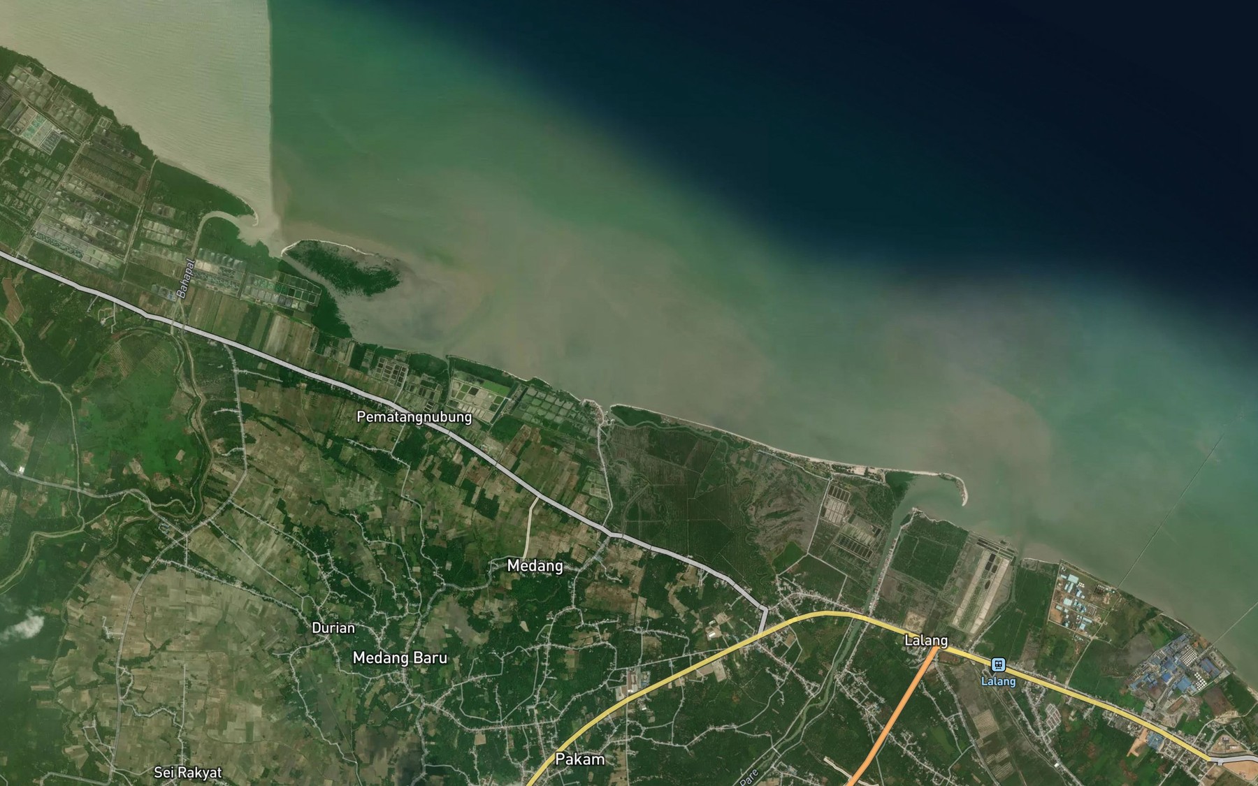 Satellite map of the Sungai Porgam