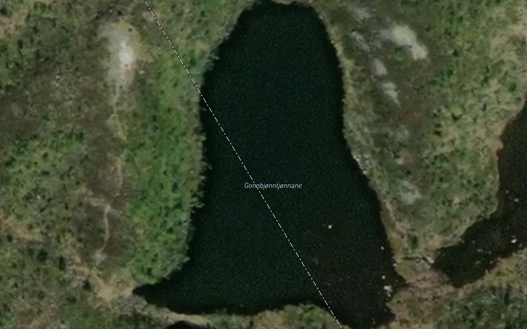 Satellite map of the Gunnbjorgtjornane