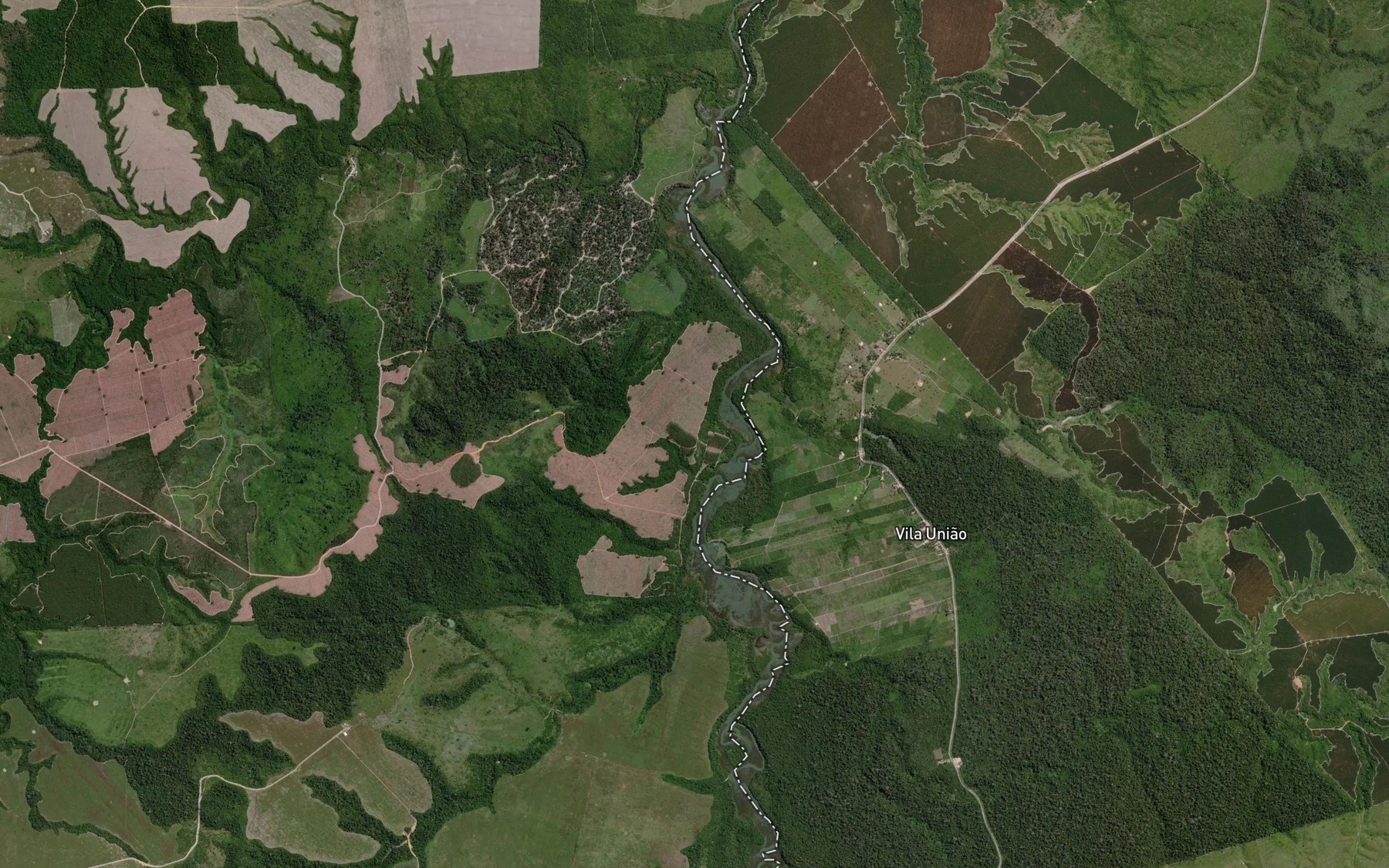 Satellite map of the Igarape Surubiju