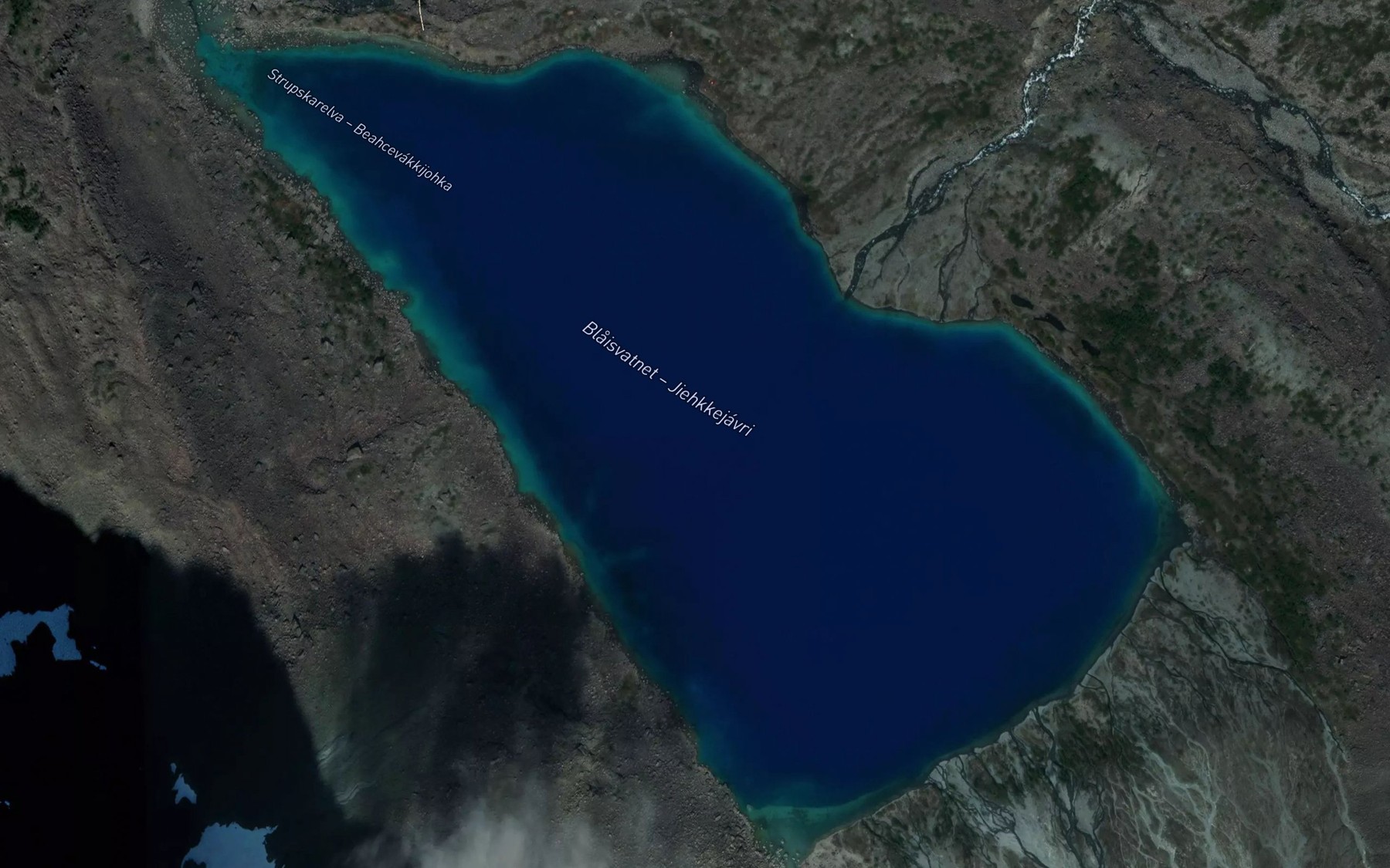 Satellite map of the Blavatnet