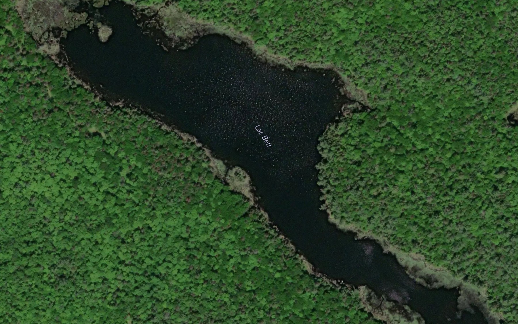 Satellite map of the Lac Bett