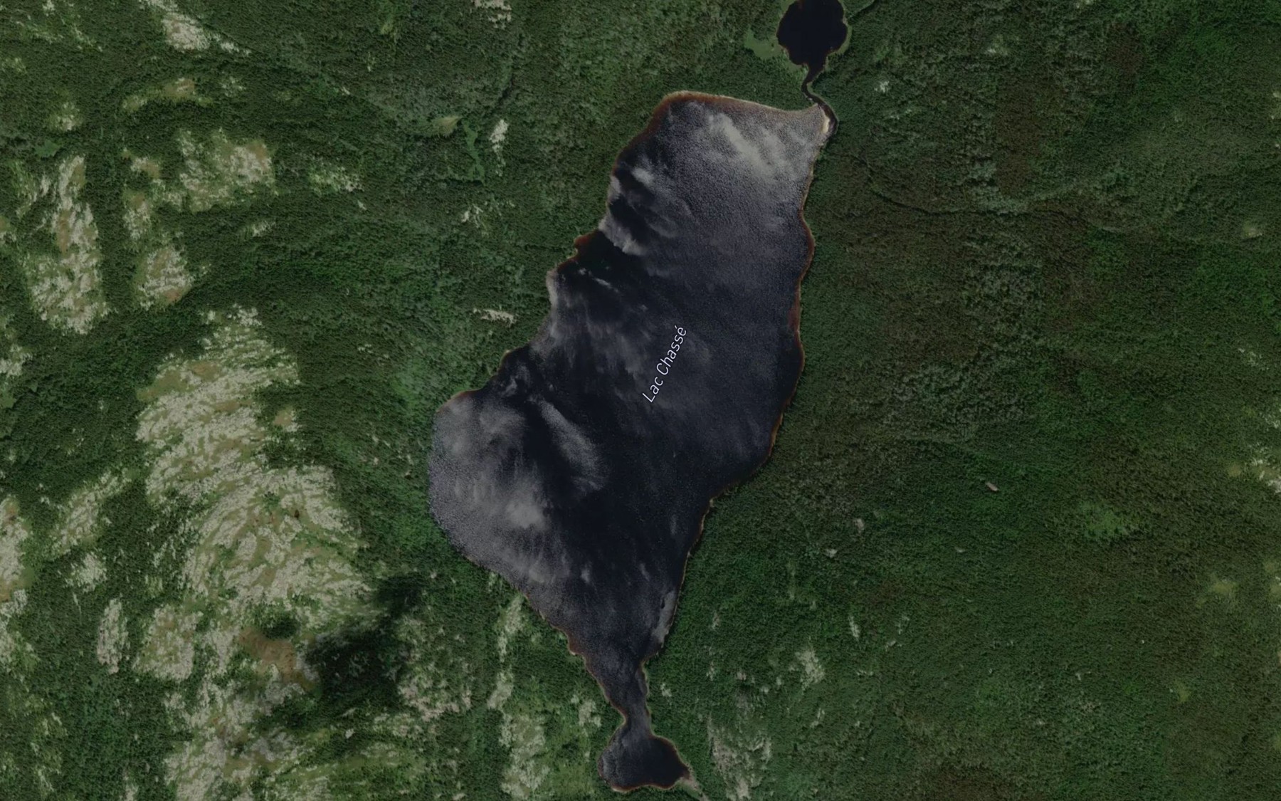 Satellite map of the Lac Chasse