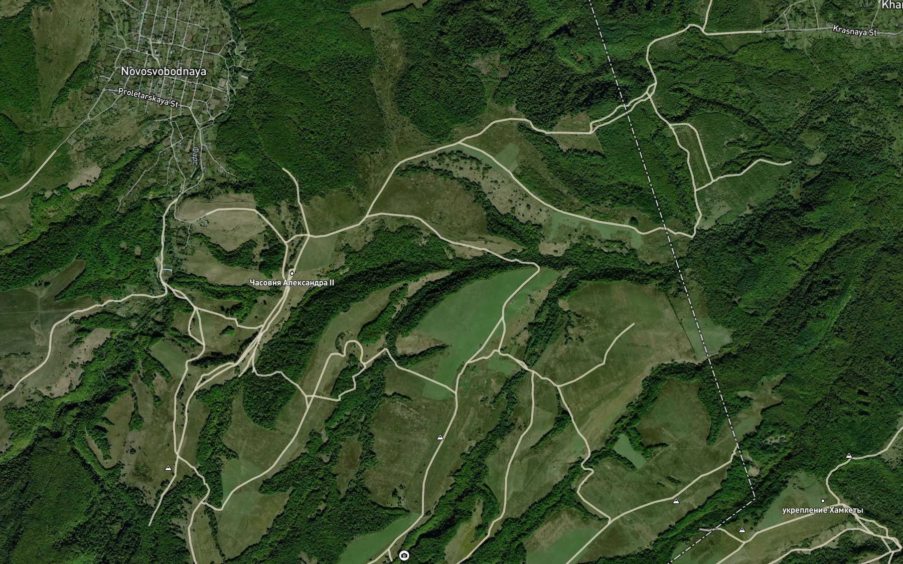 Satellite map of the Abshekhvira