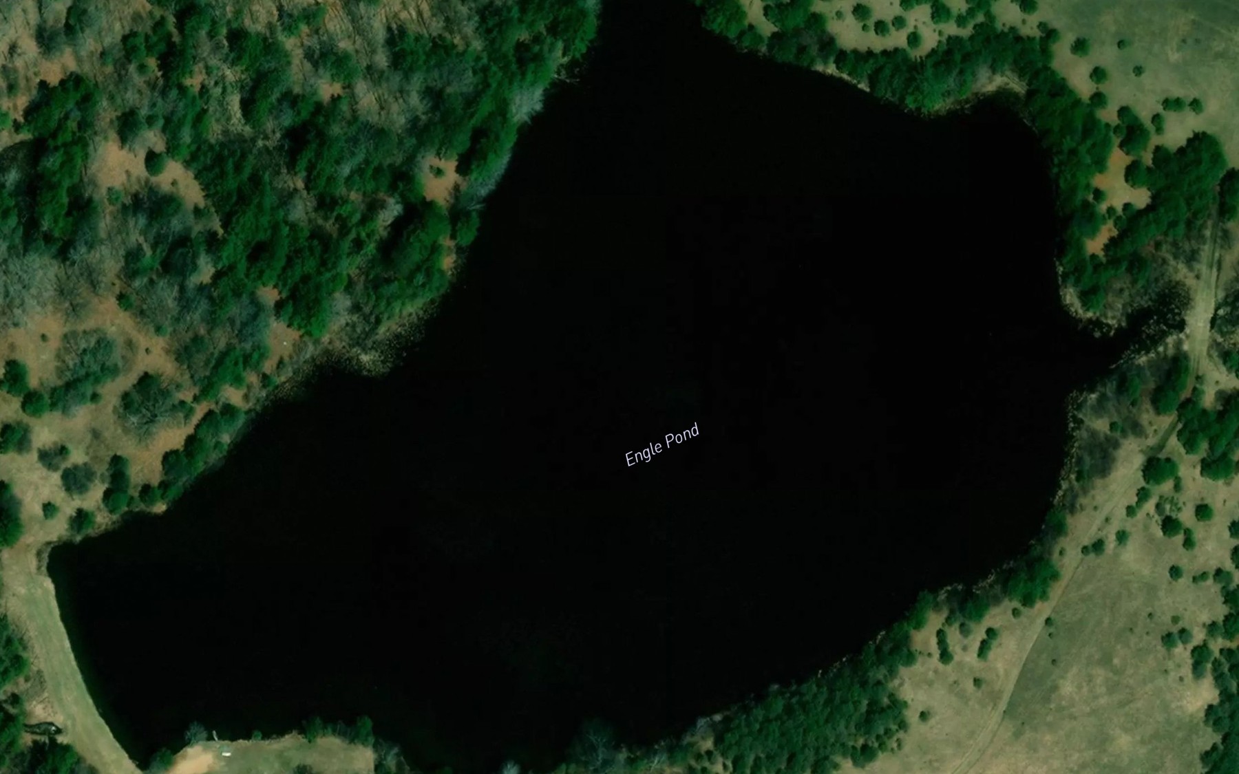 Satellite map of the Engle Pond