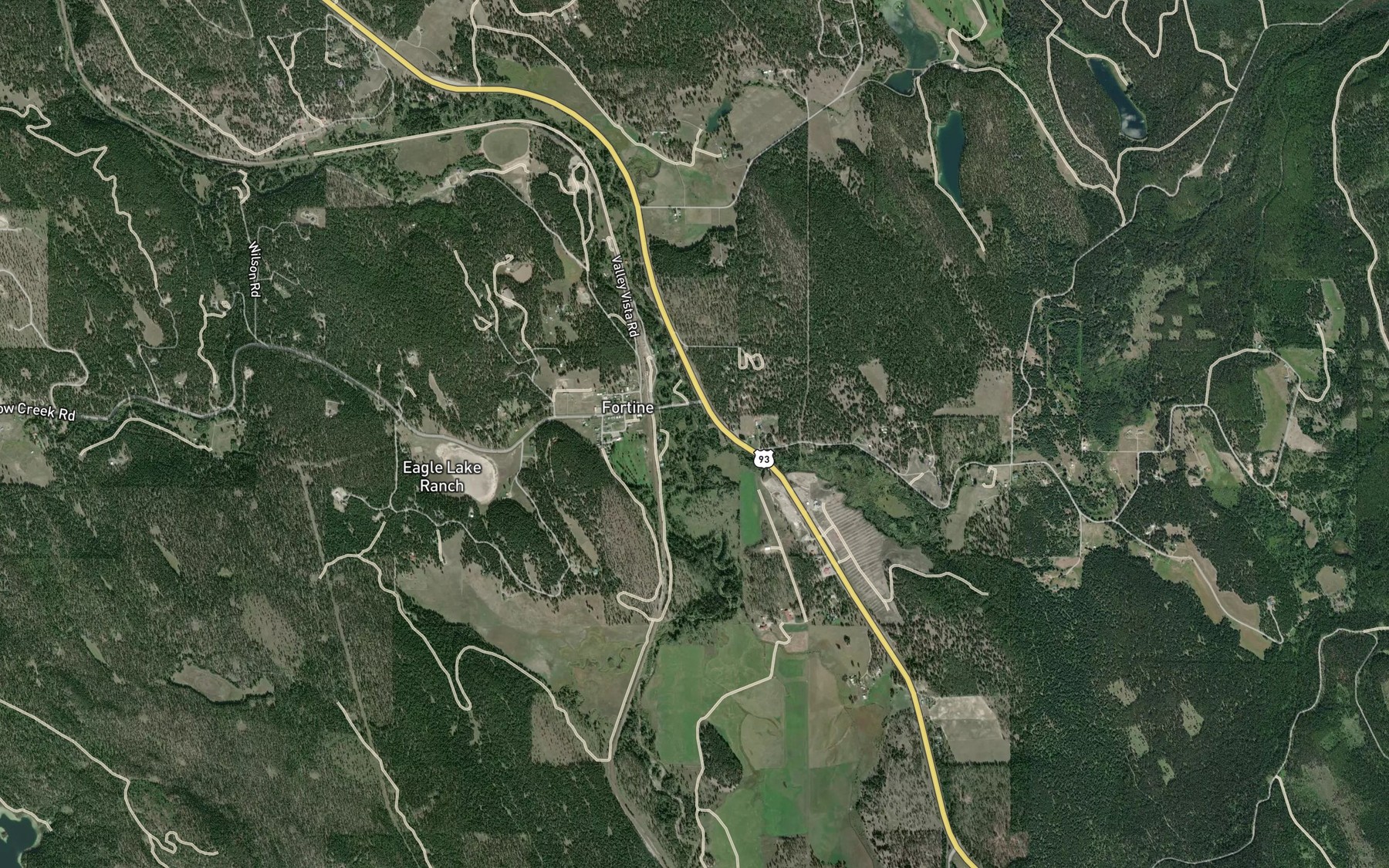 Satellite map of the Deep Creek