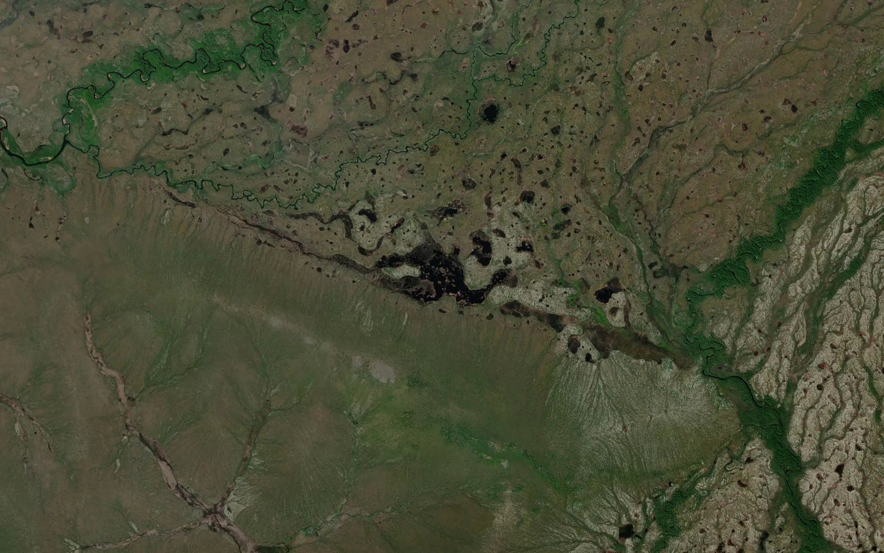 Satellite map of the Ozero Sarma