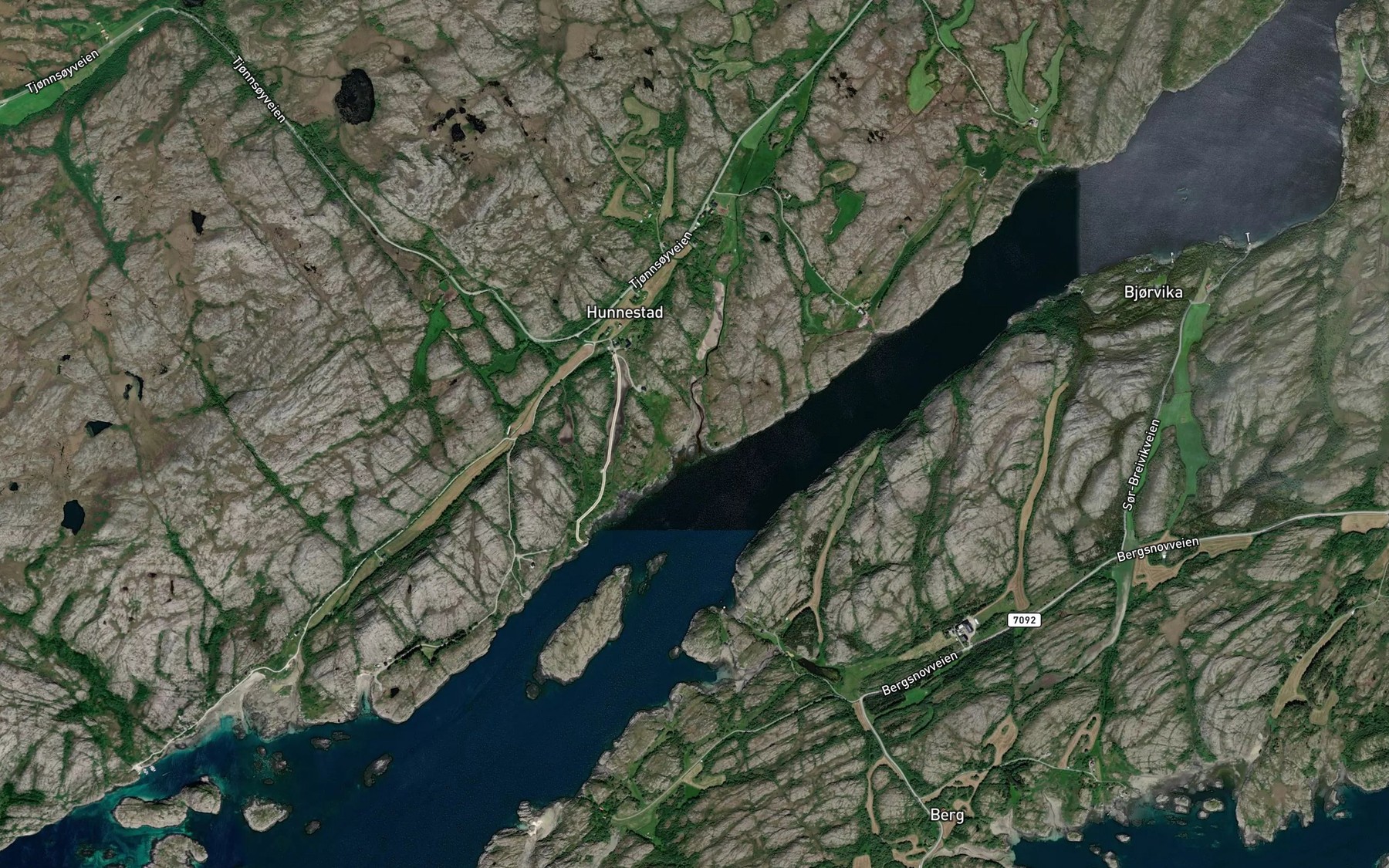 Satellite map of the Heimsvika