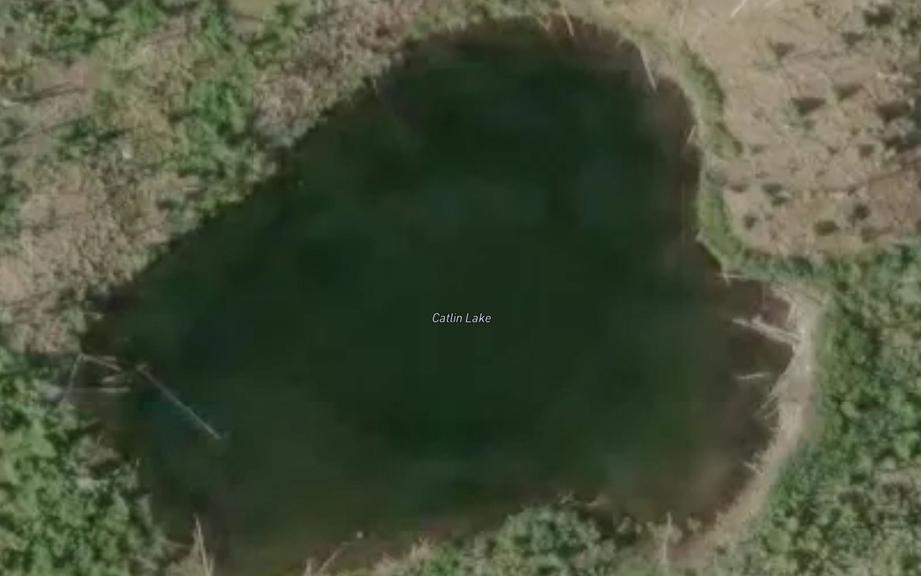 Satellite map of the Catlin Lake