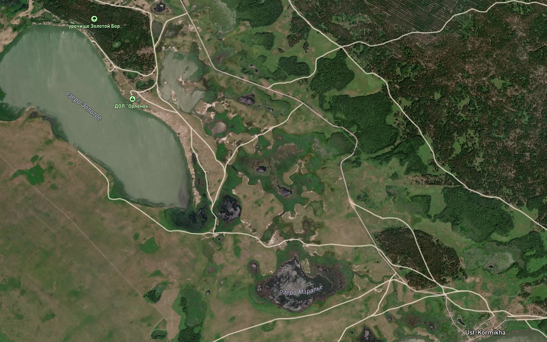 Satellite map of the Ozero Chaich'ye