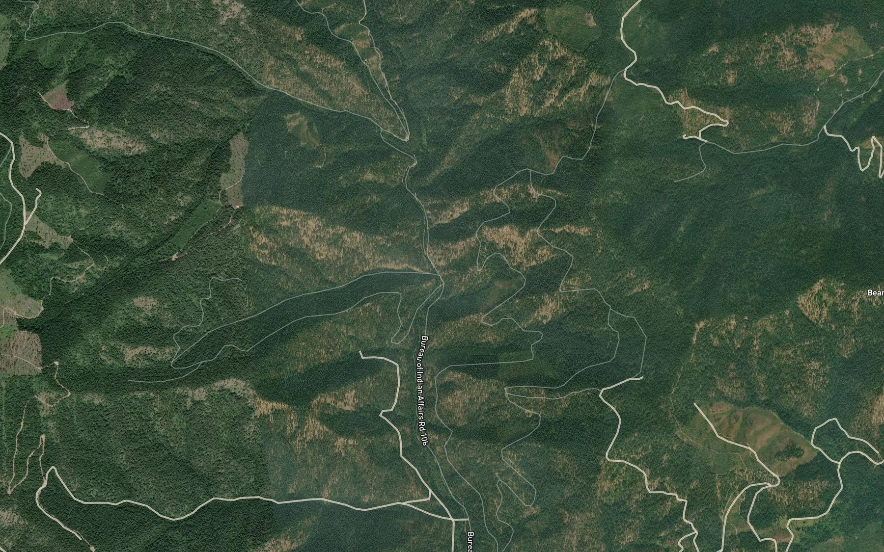 Satellite map of the Rock Creek