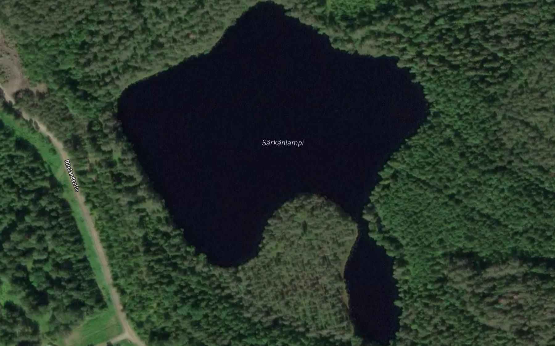 Satellite map of the Sarkanlampi