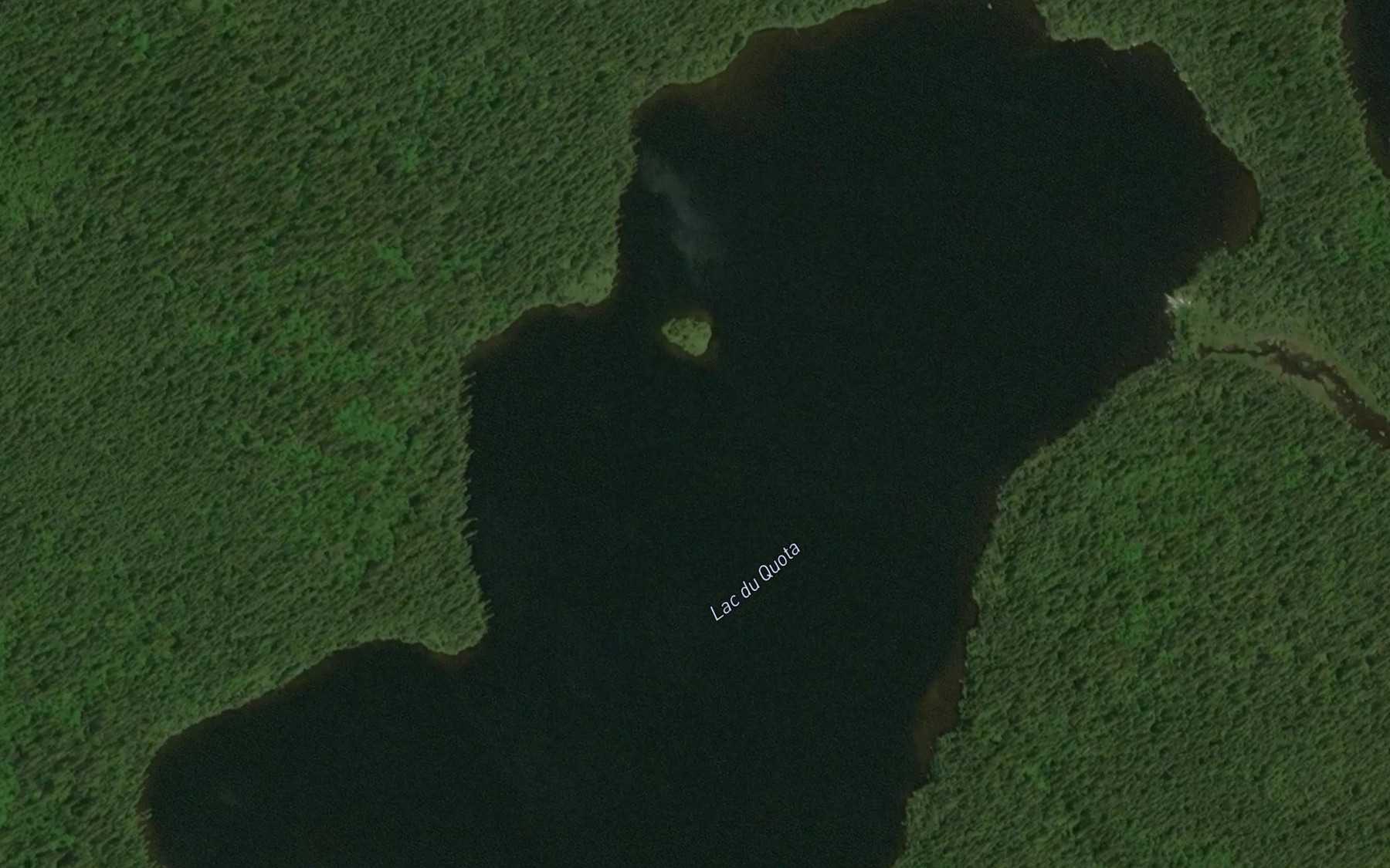 Satellite map of the Lac du Quota