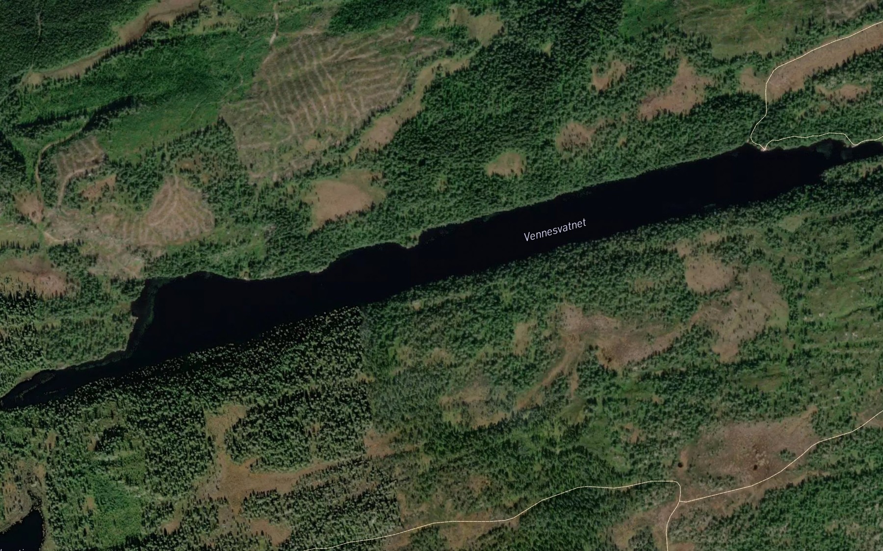 Satellite map of the Vennesvatnet
