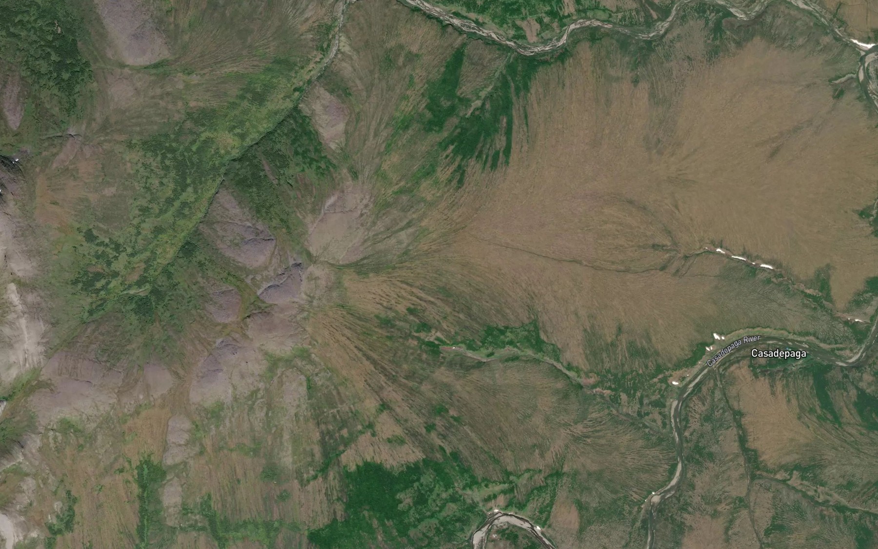 Satellite map of the Lost Creek