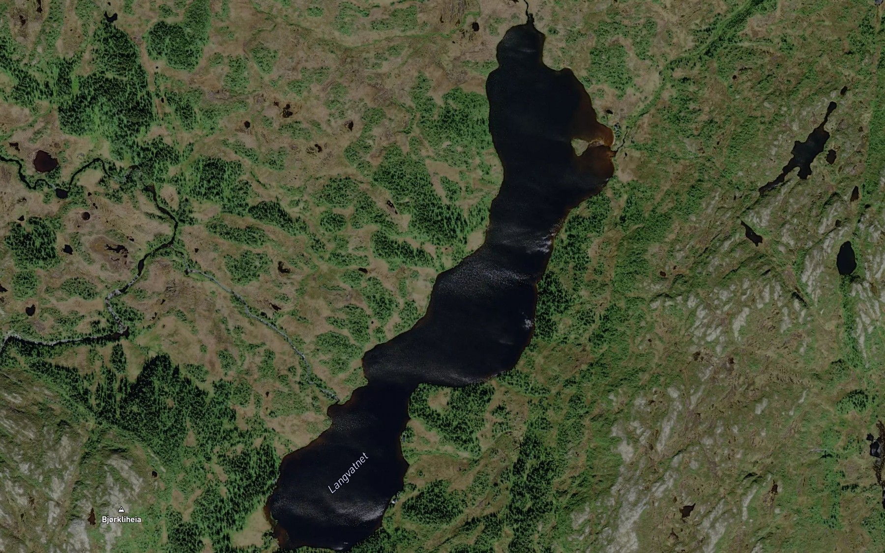 Satellite map of the Guhkiesjaevrie