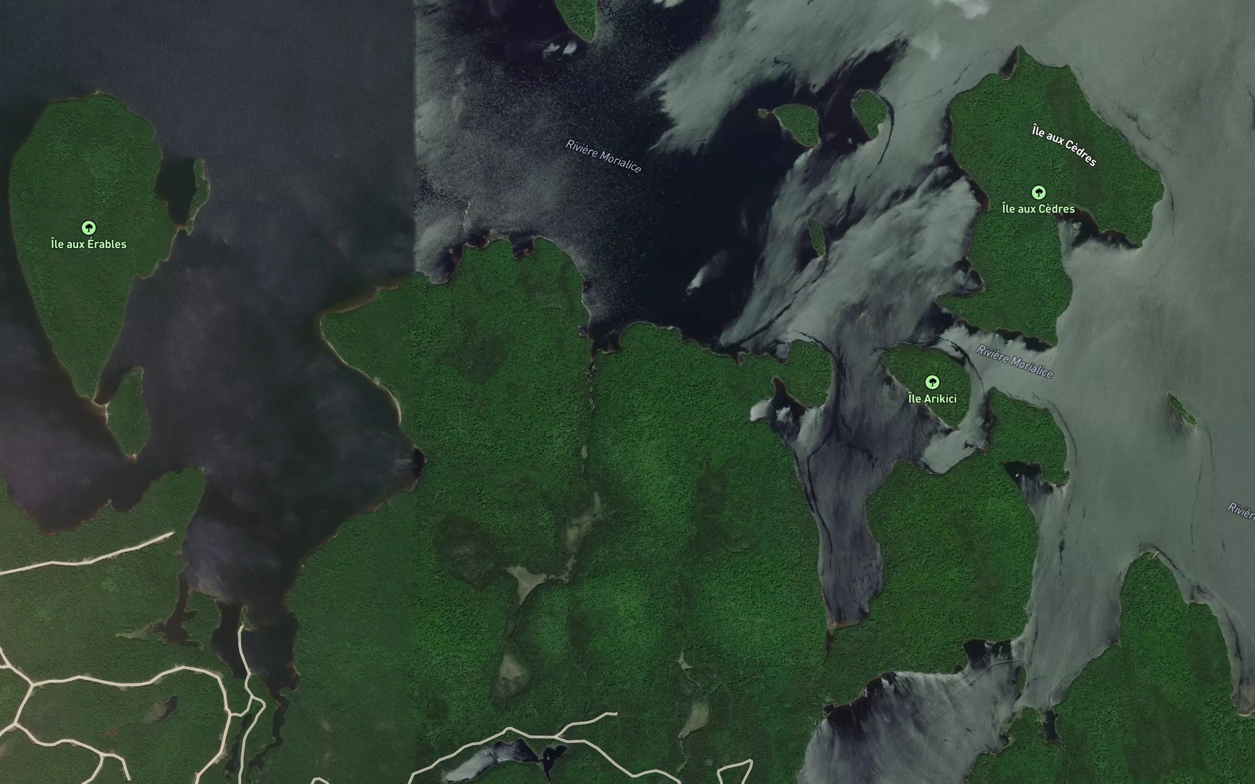 Satellite map of the Riviere Memertehesiw