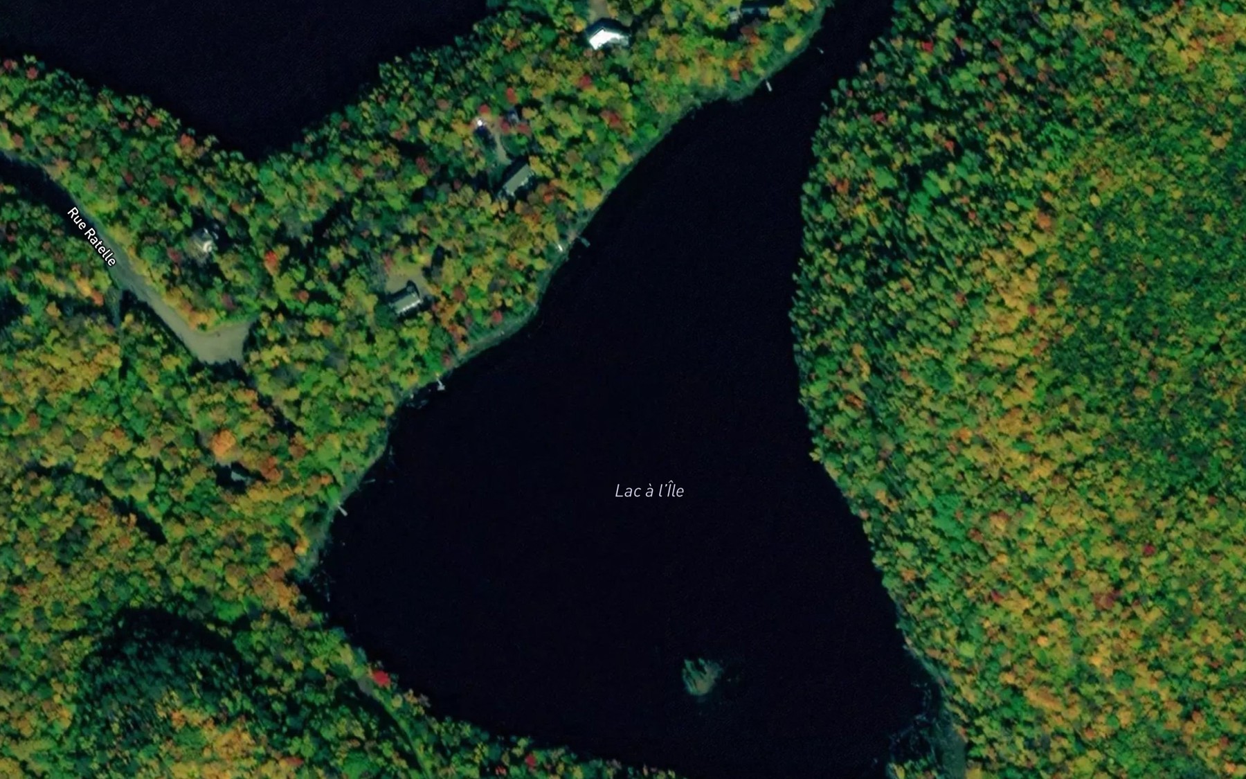 Satellite map of the Lac a l'Ile