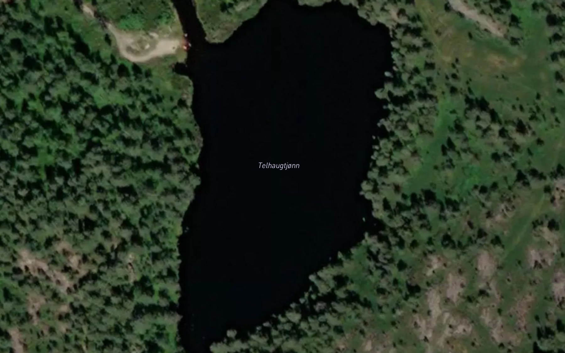 Satellite map of the Telhaugtjonn