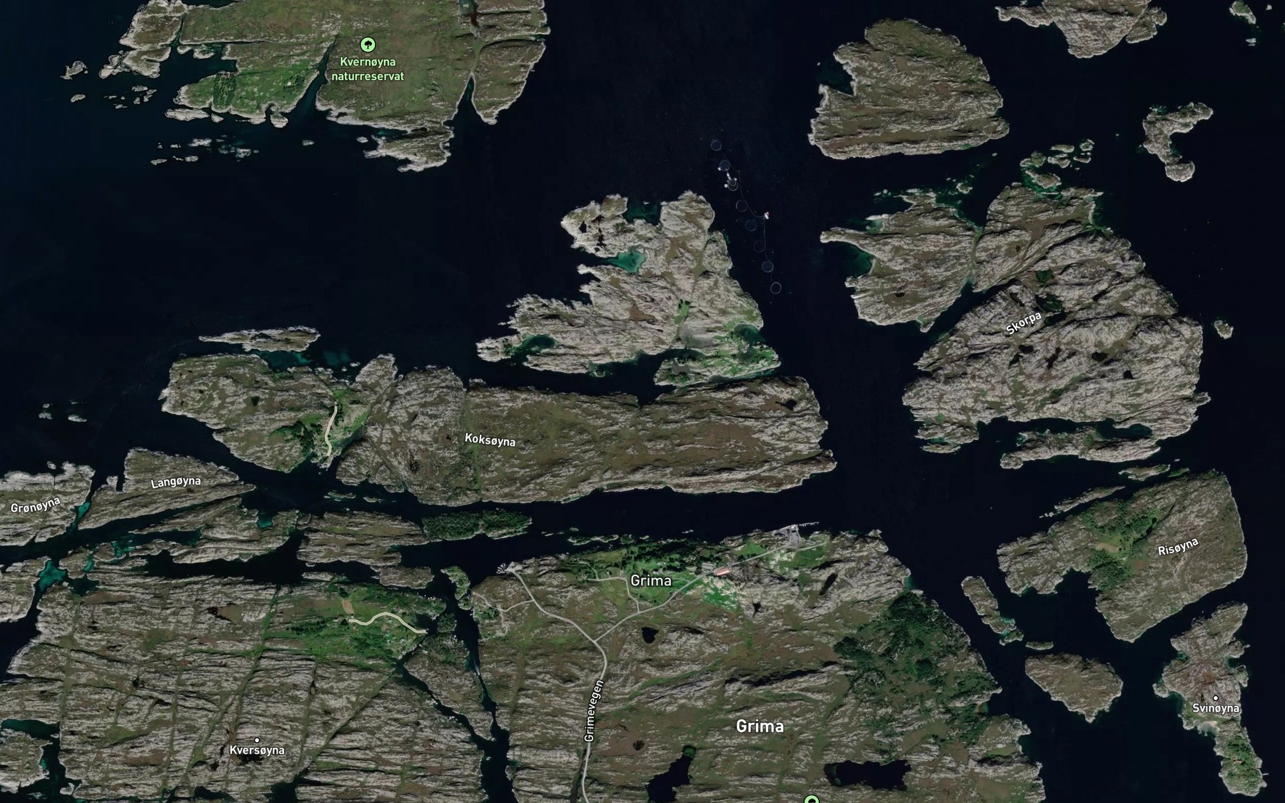 Satellite map of the Kastevika