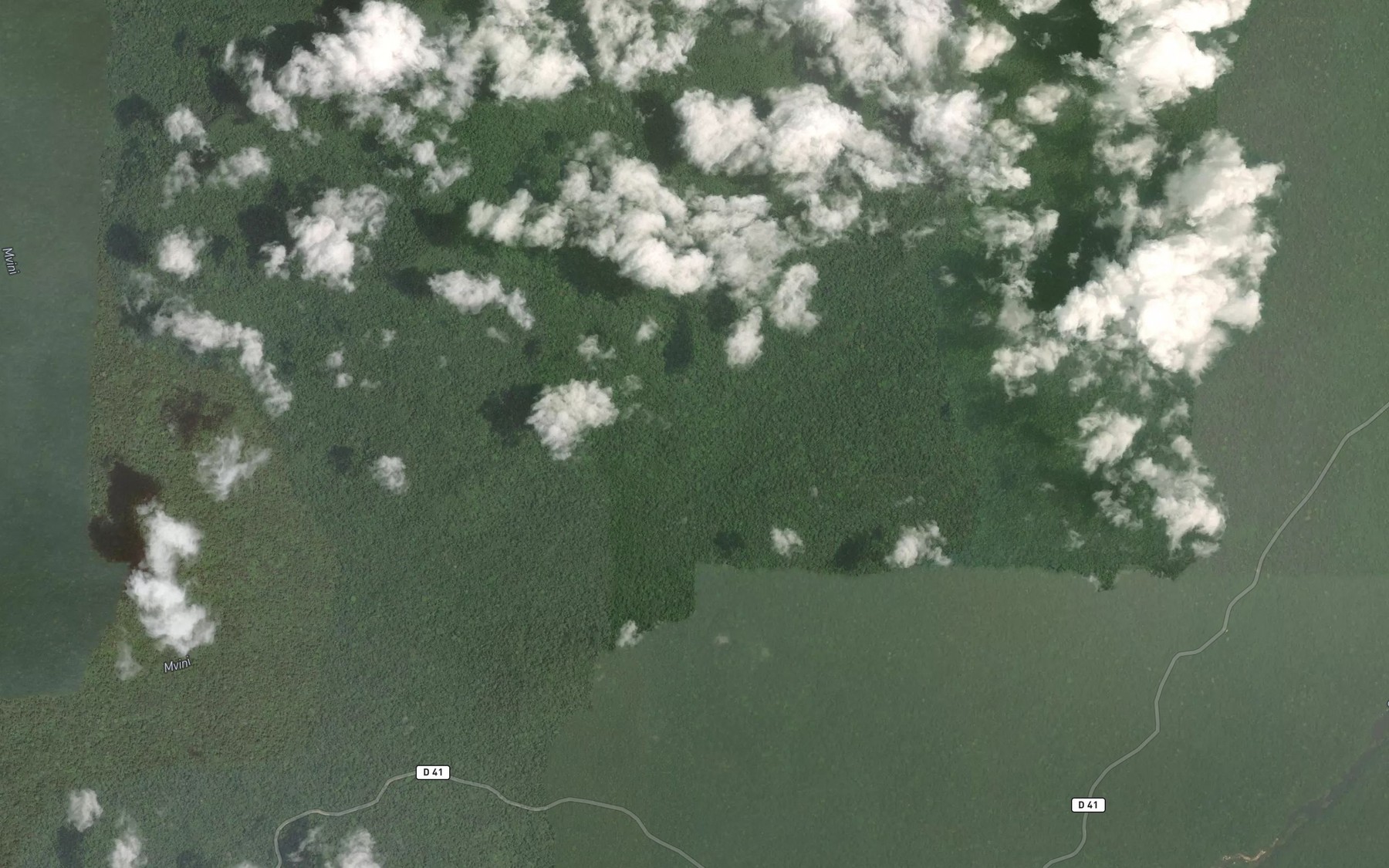 Satellite map of the Meko-Meko