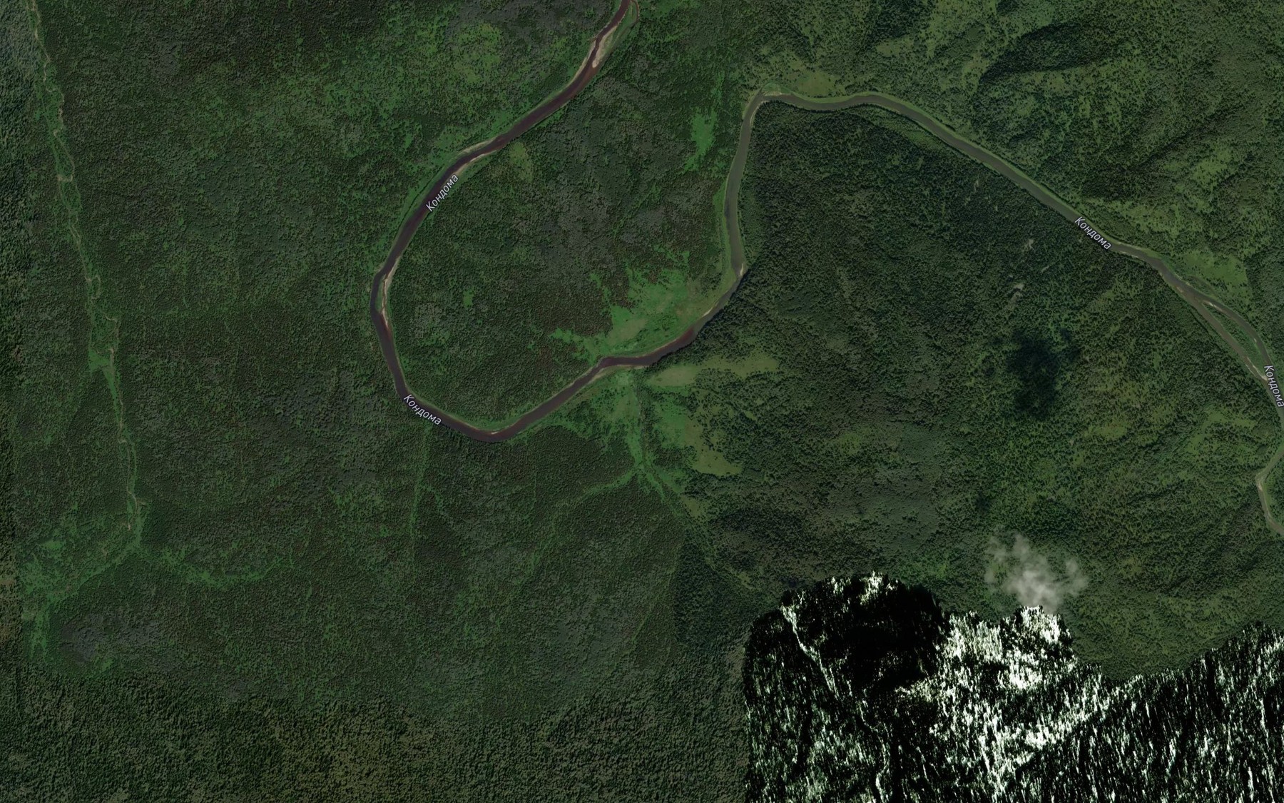 Satellite map of the Mayra