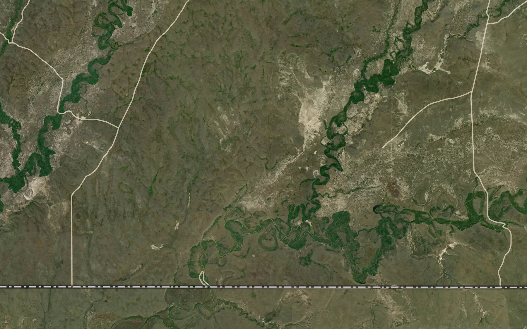 Satellite map of the Wetherall Creek