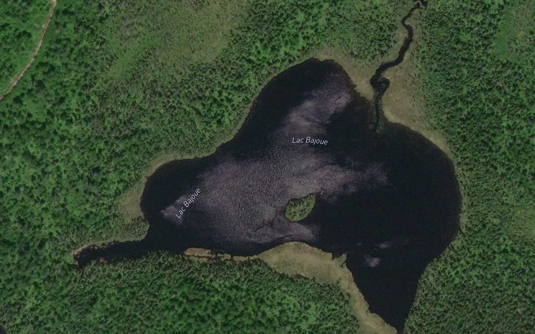 Satellite map of the Lac Bajoue