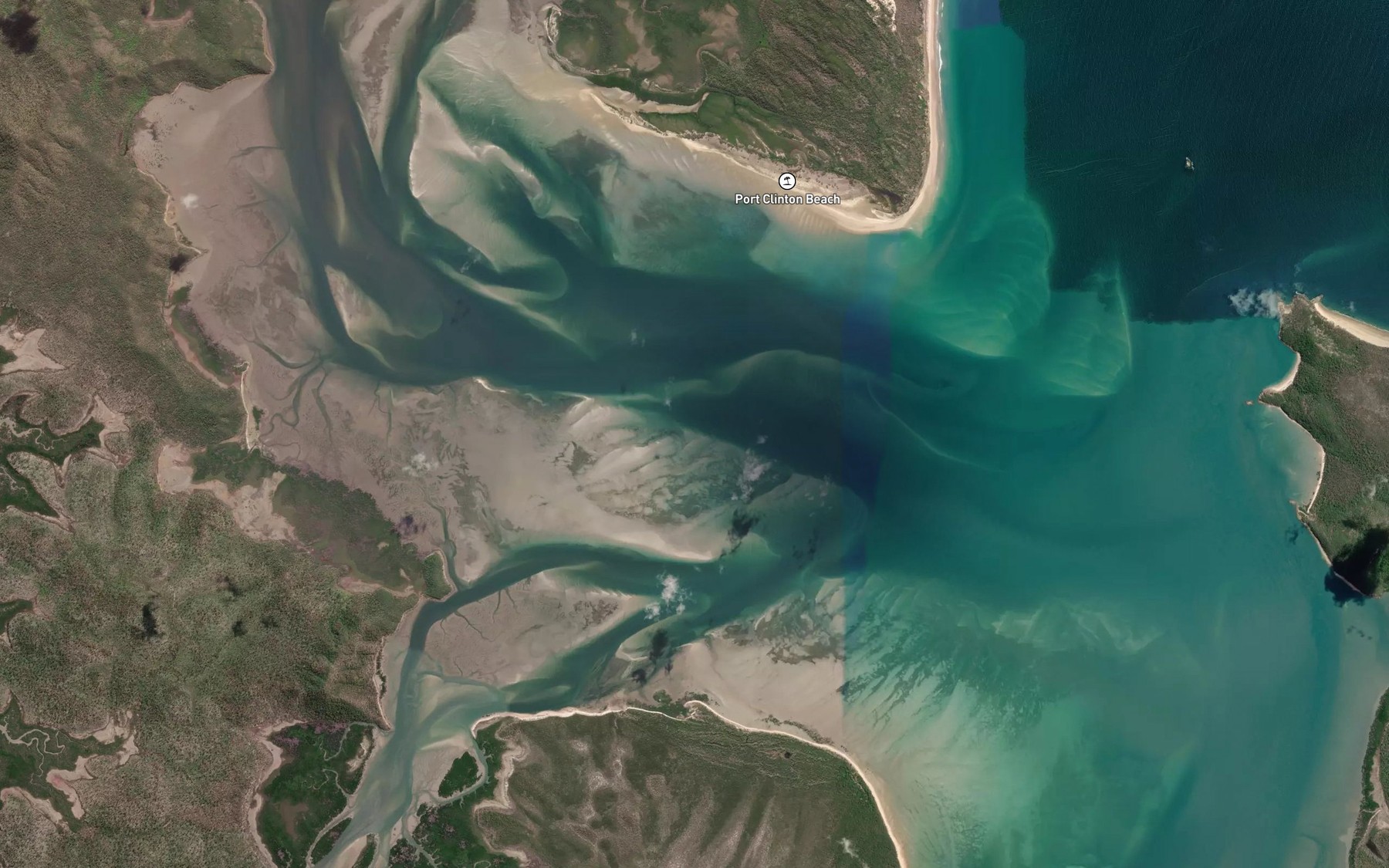 Satellite map of the West Water