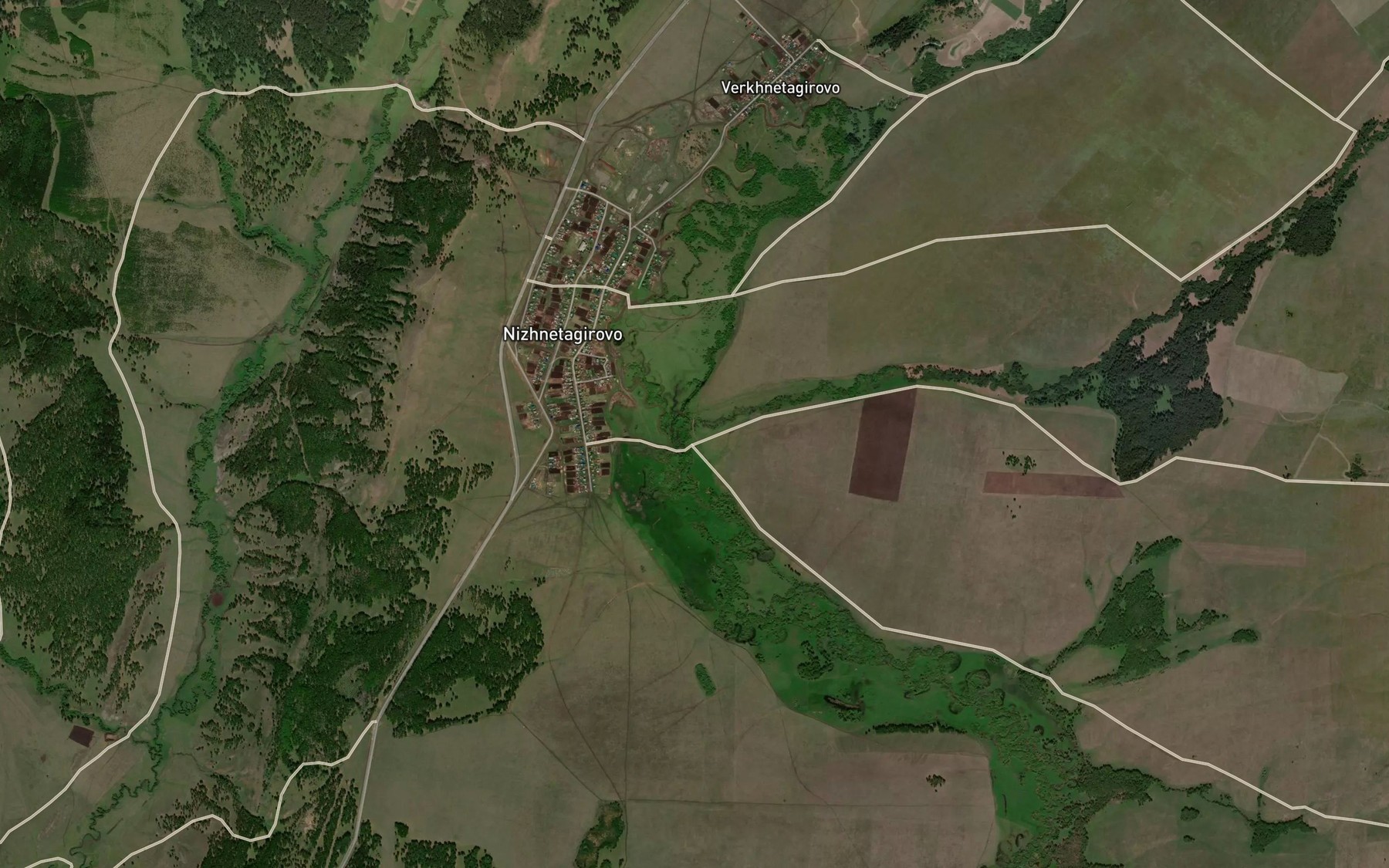 Satellite map of the Berdyyelga