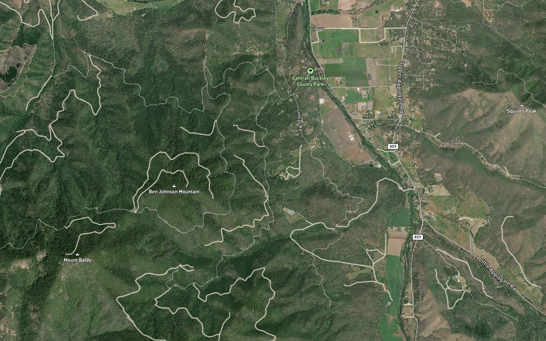 Satellite map of the Wertz Spring