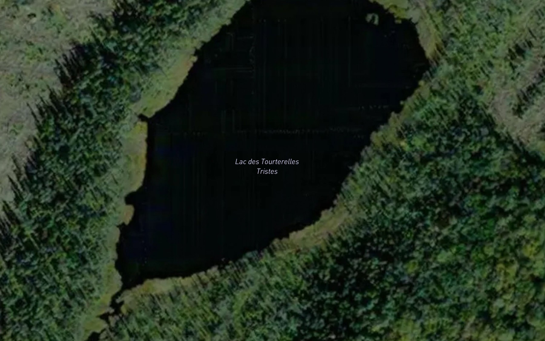 Satellite map of the Lac des Tourterelles Tristes