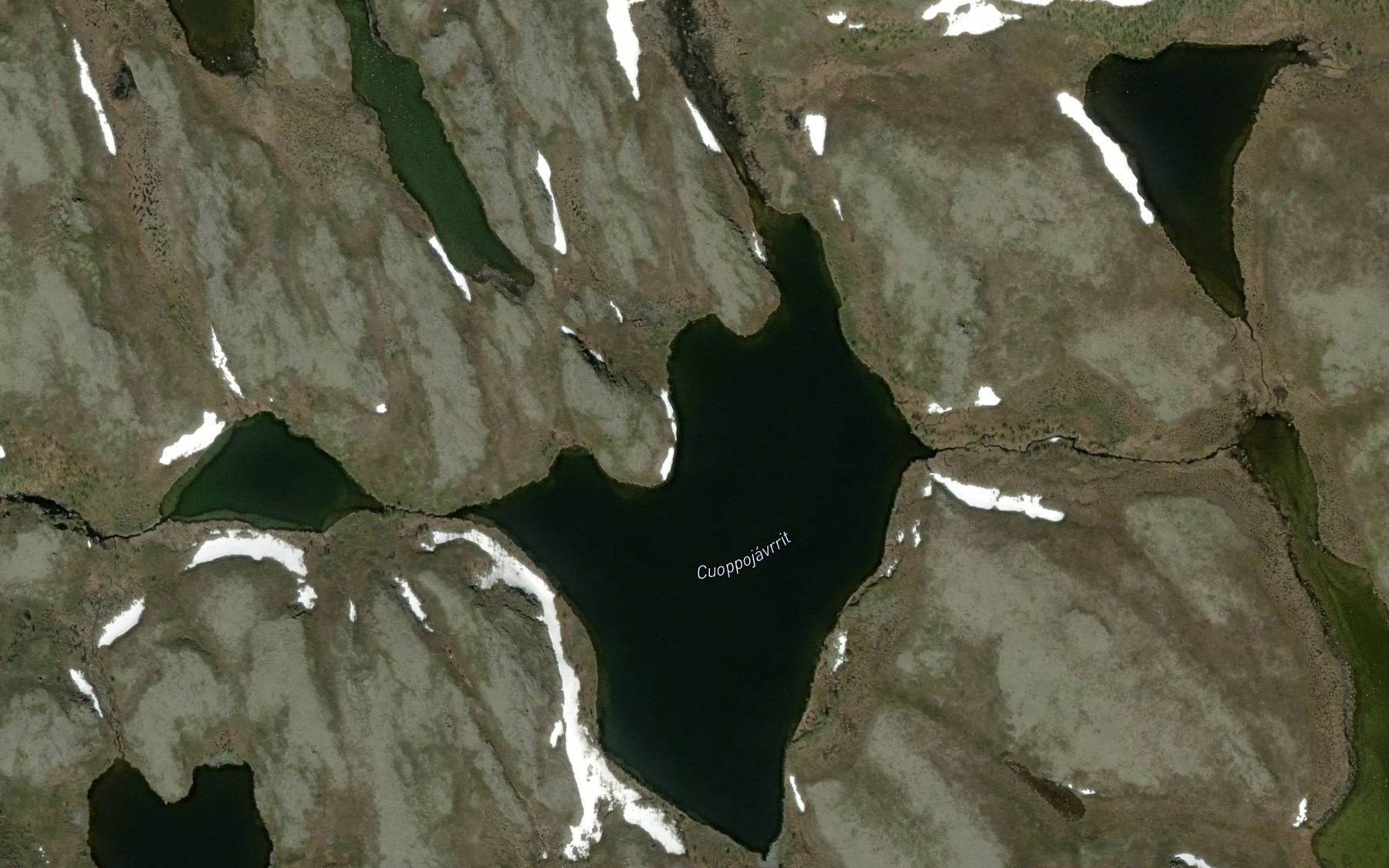 Satellite map of the Cuobbujavrit