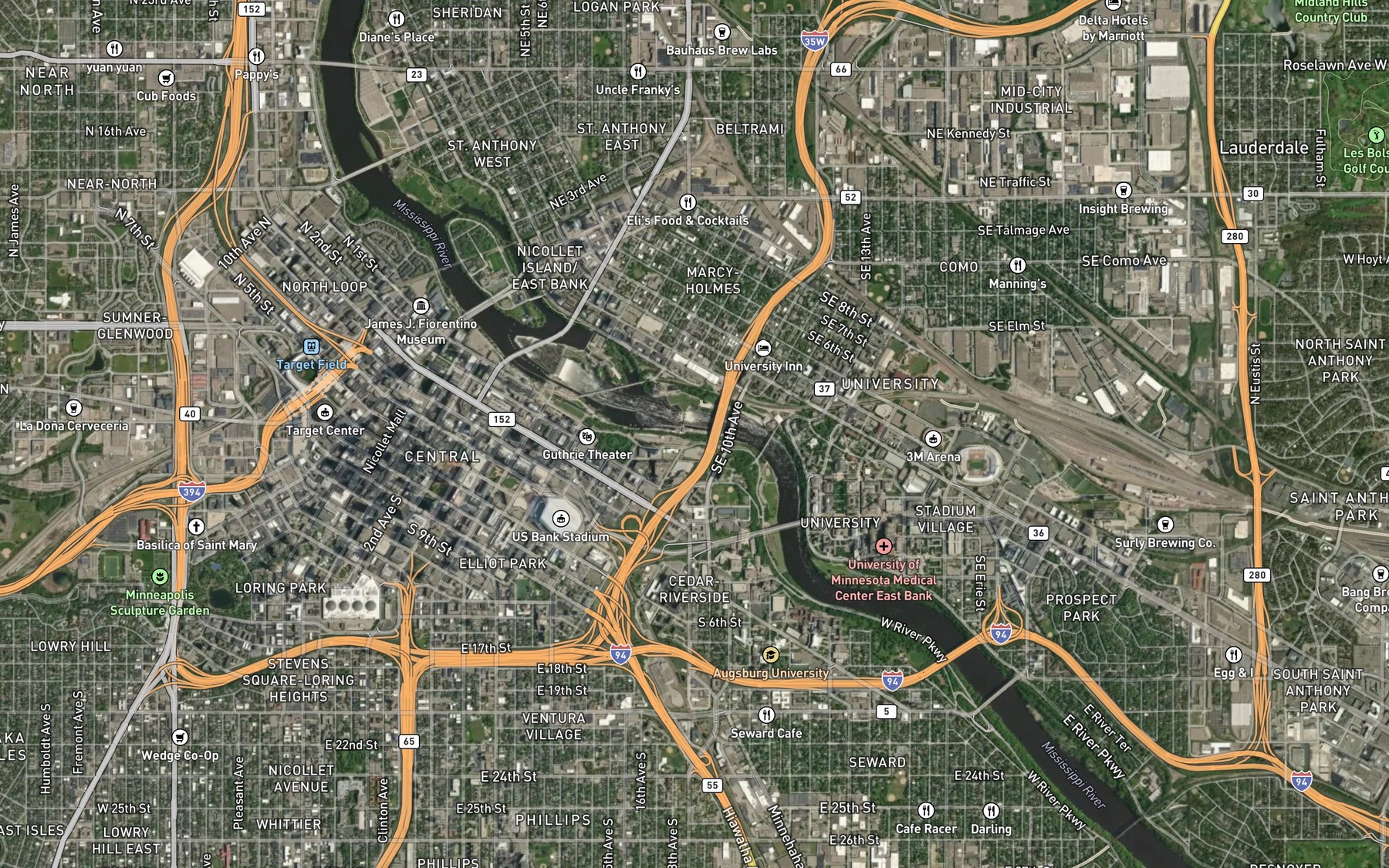Satellite map of the Intermediate Pool