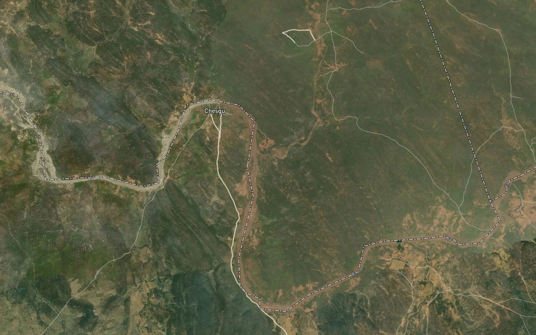 Satellite map of the River Salba