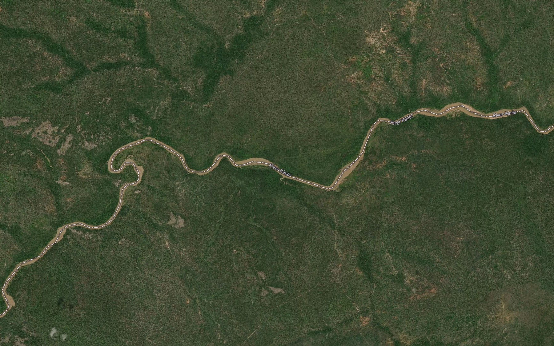 Satellite map of the River Kinaki