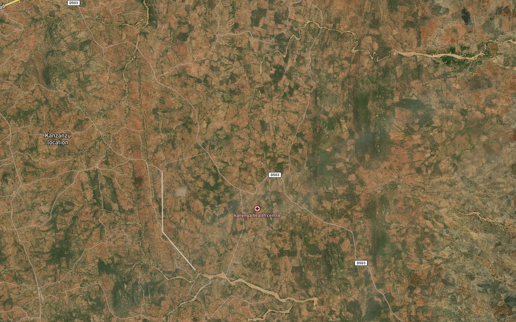 Satellite map of the Kakae Dam