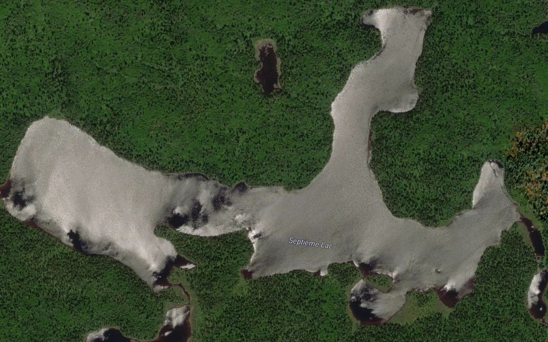 Satellite map of the Septieme Lac