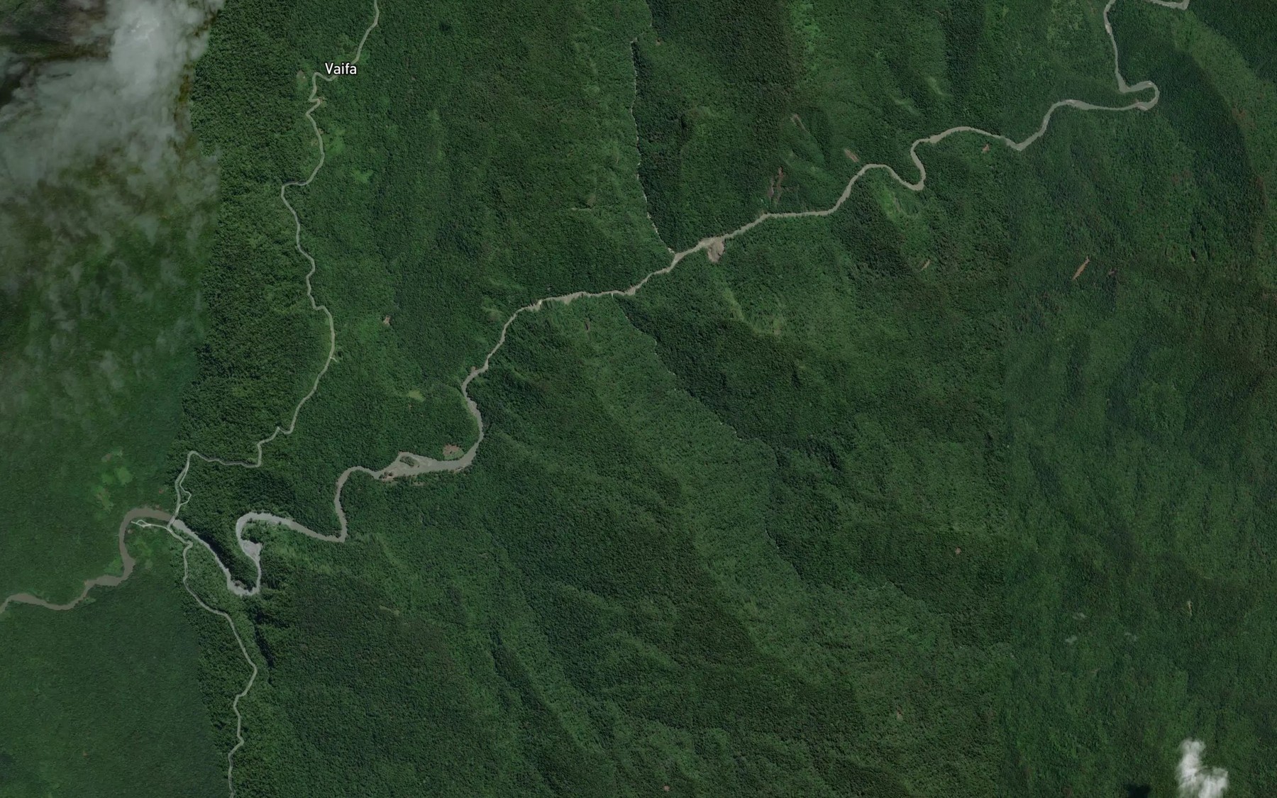 Satellite map of the Iahiluma Creek