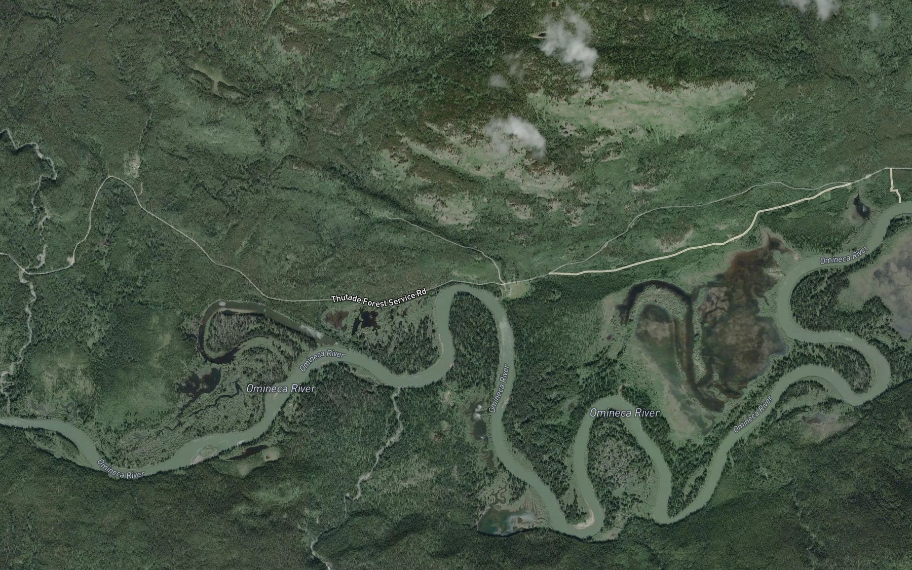 Satellite map of the Indian Meadow Creek
