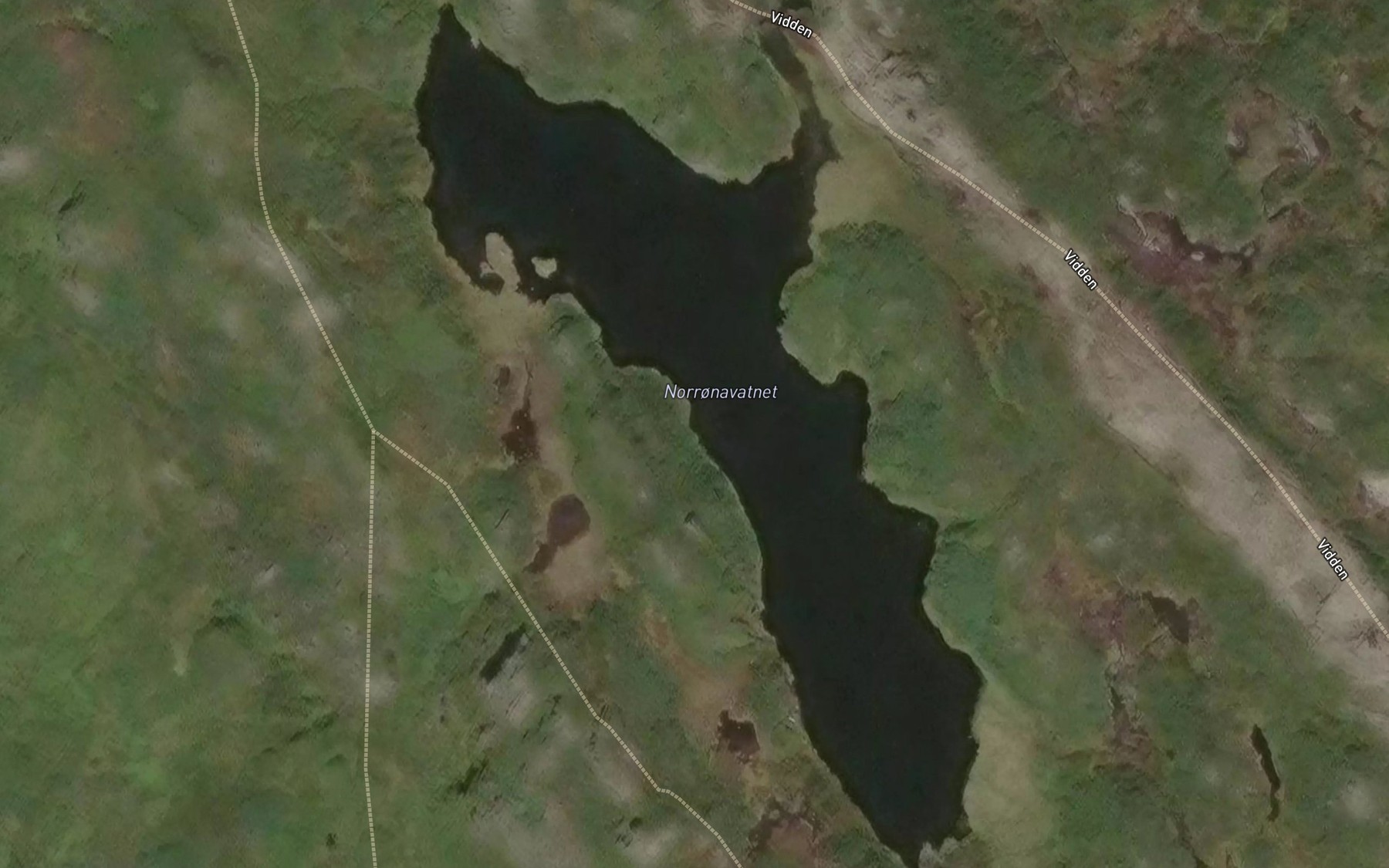 Satellite map of the Norronavatnet