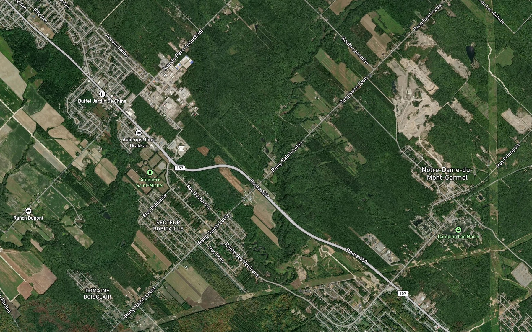Satellite map of the Lac Guylvie