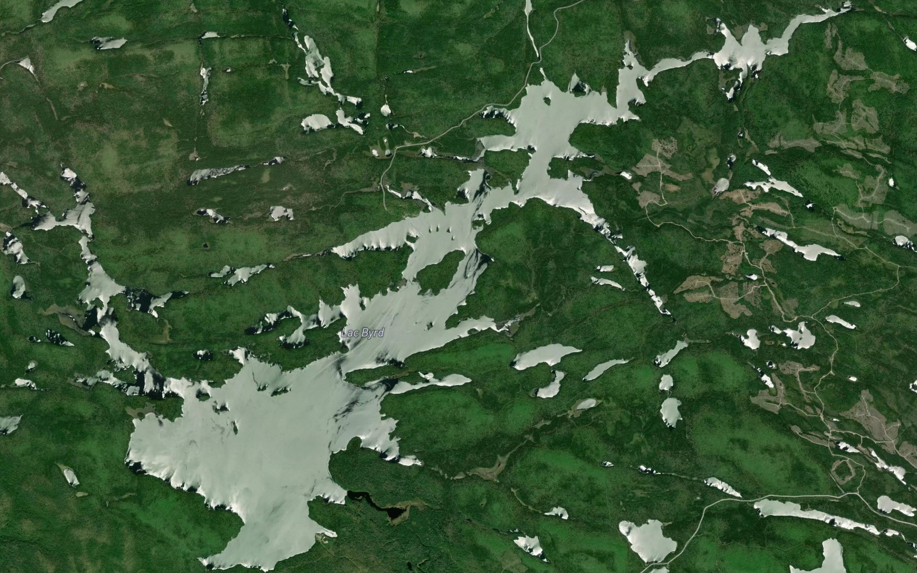 Satellite map of the Lac Byrd