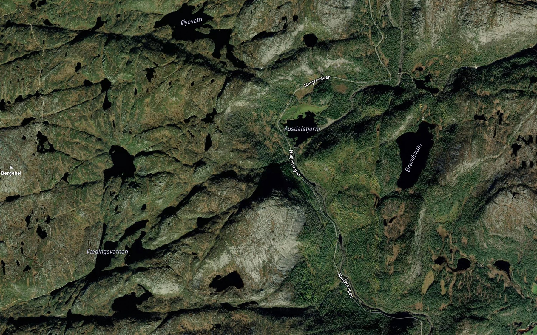 Satellite map of the Osmundsbekkjen