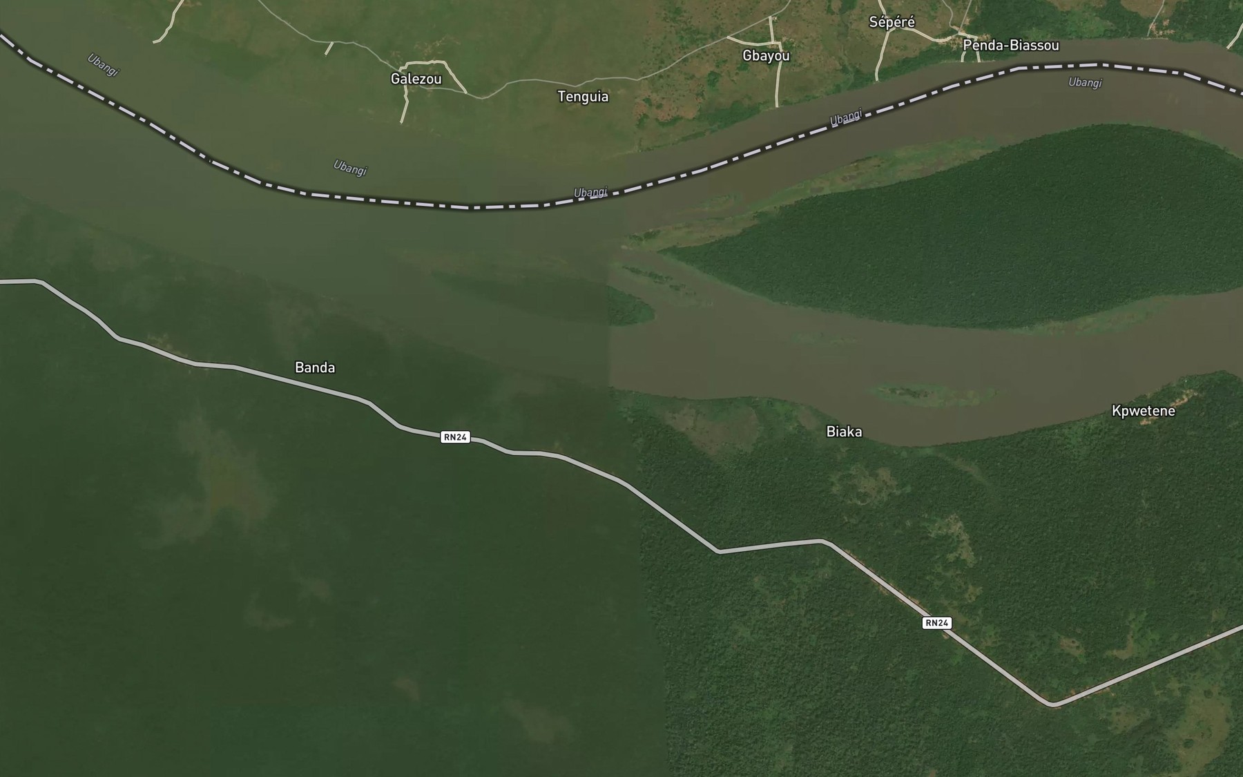 Satellite map of the Gaboro